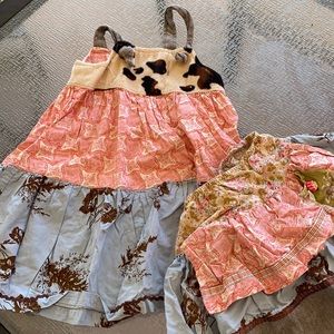 Matilda Jane overall dress AND skirt size 4